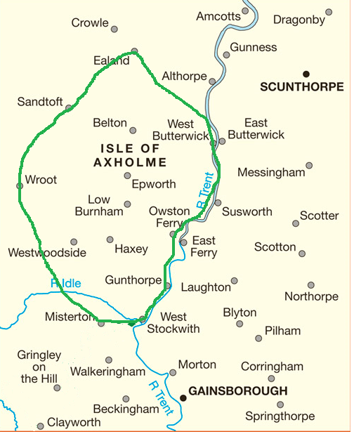Map of the Isle of Axholme